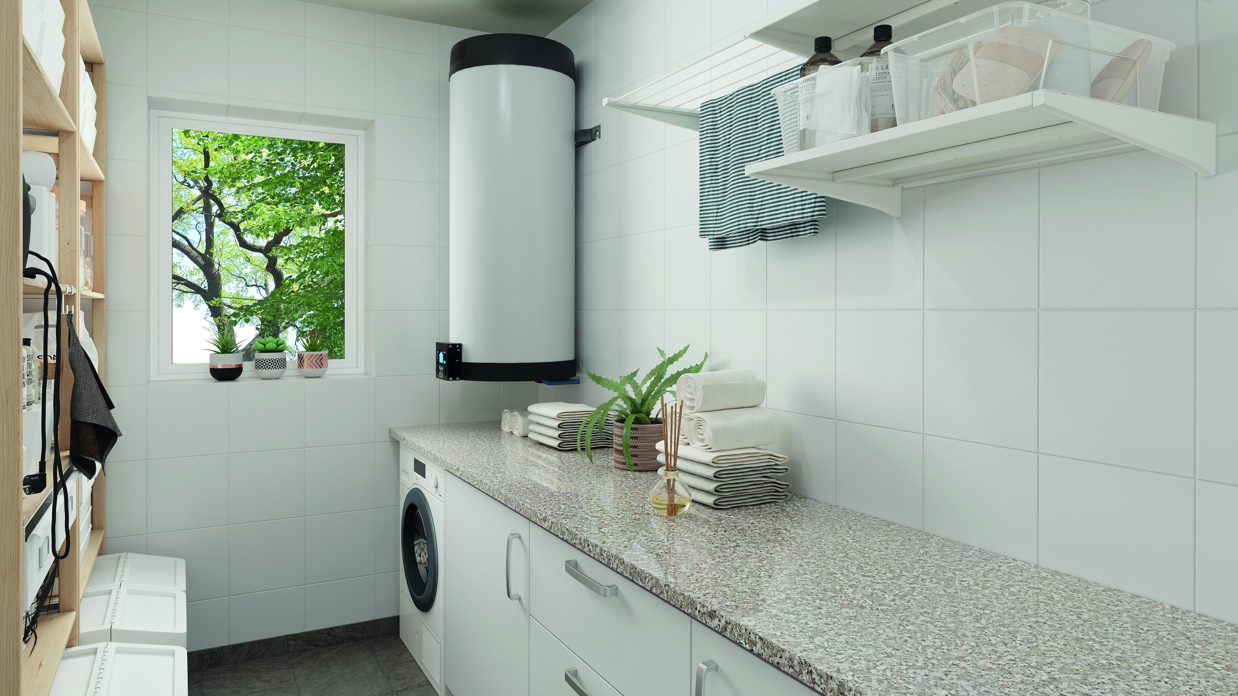 Daikin spremnik za toplu vodu integriran u sobu u praonicu rublja