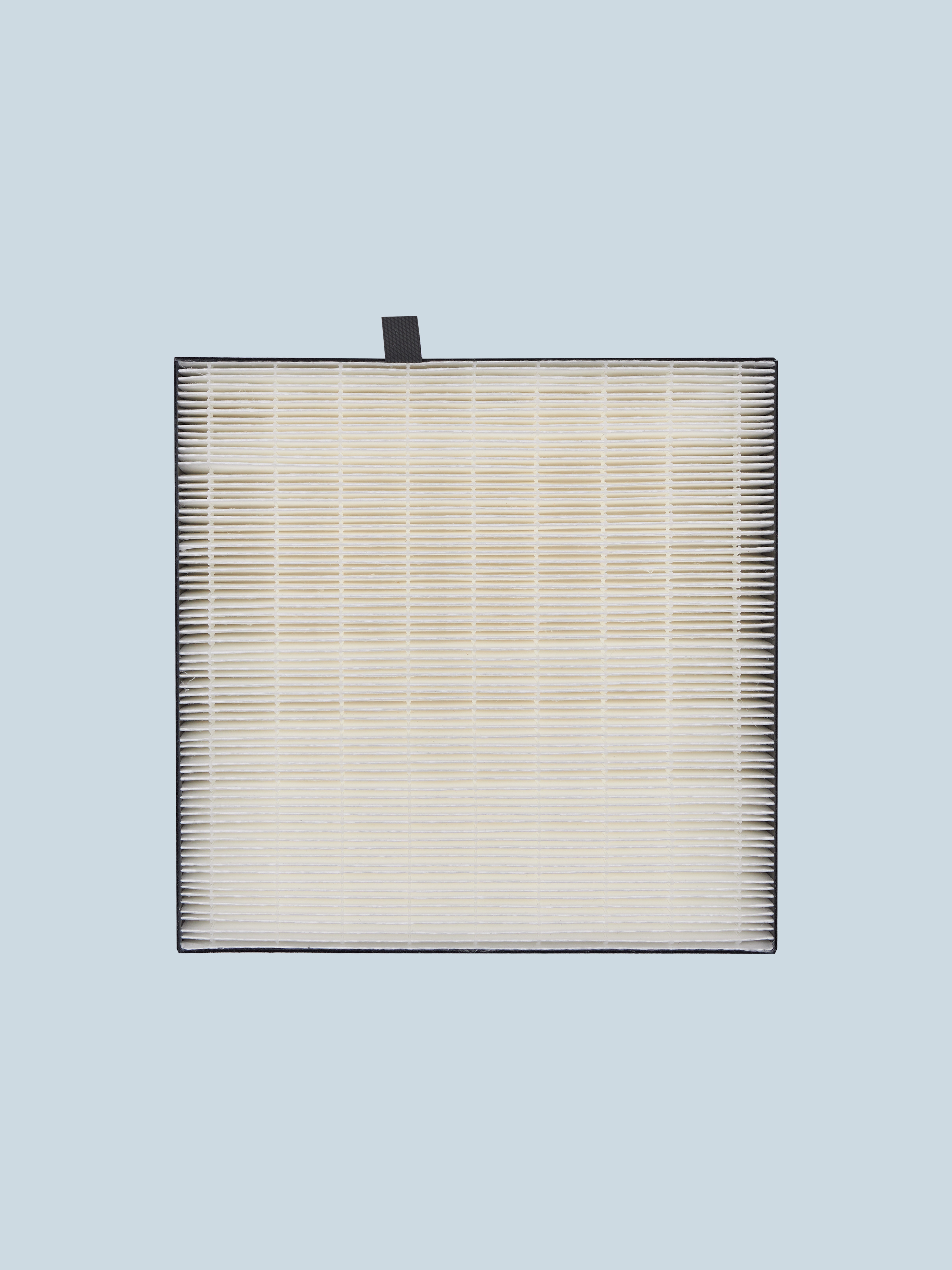 HEPA filter capturing dust and pollutants
