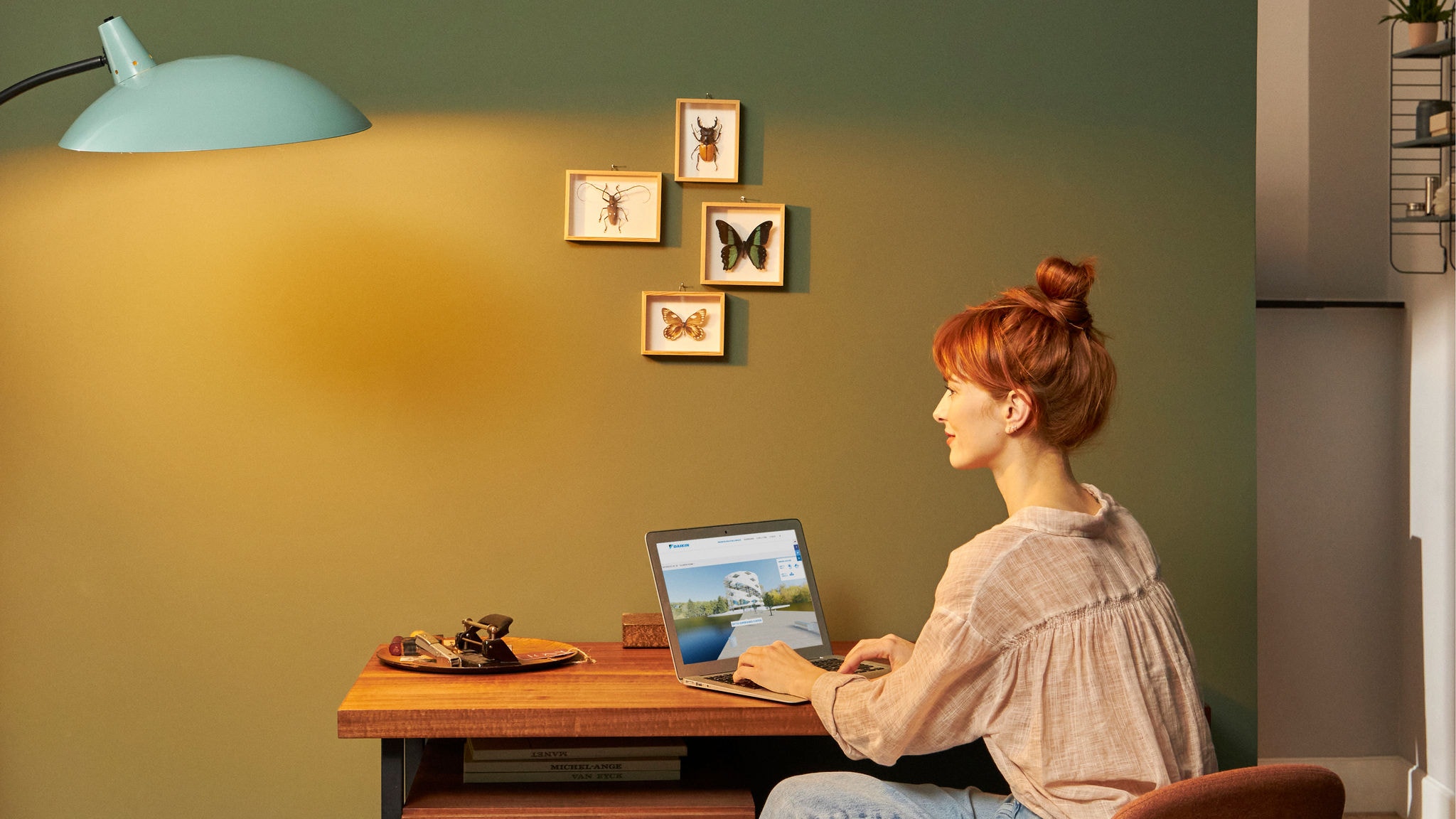 Woman in her laptop