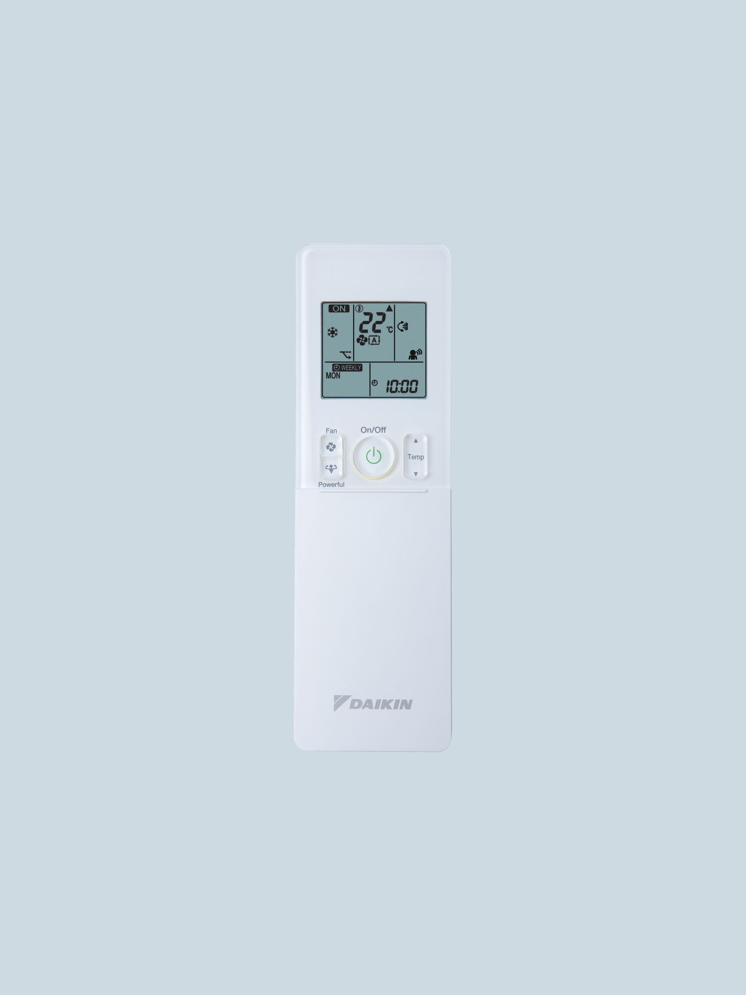 Packshot: remote control of a Perfera wall air conditioner